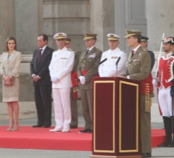 Don Felipe durante su intervención 